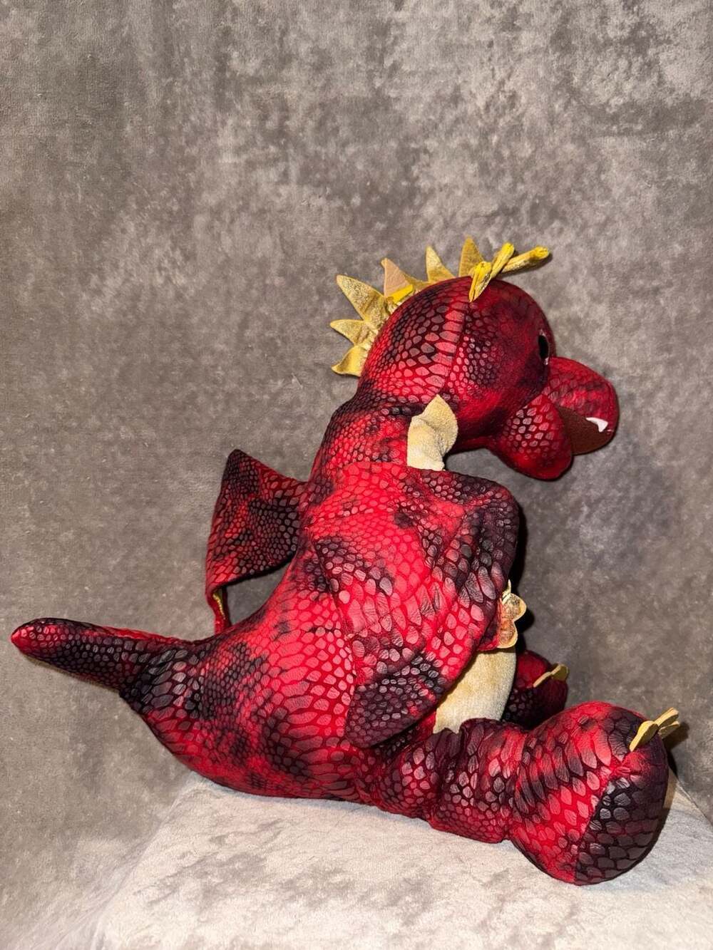Hug Me Light-Up and Roaring Red Dragon Plush Stuffed Animal - Picture 5 of 11